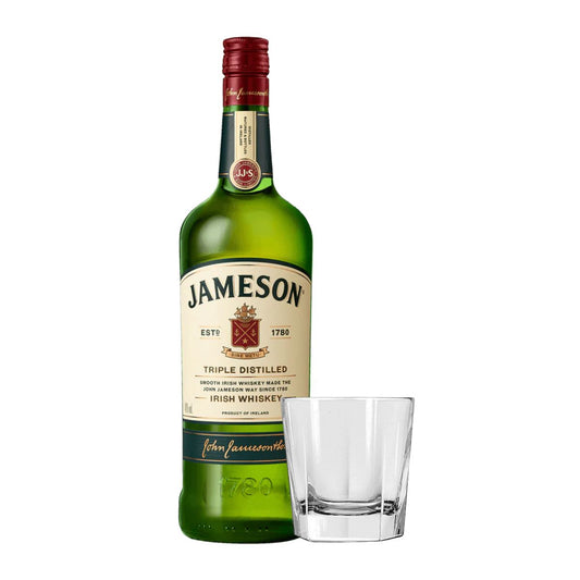 Jameson Original Irish Whiskey 1L + whisky glass