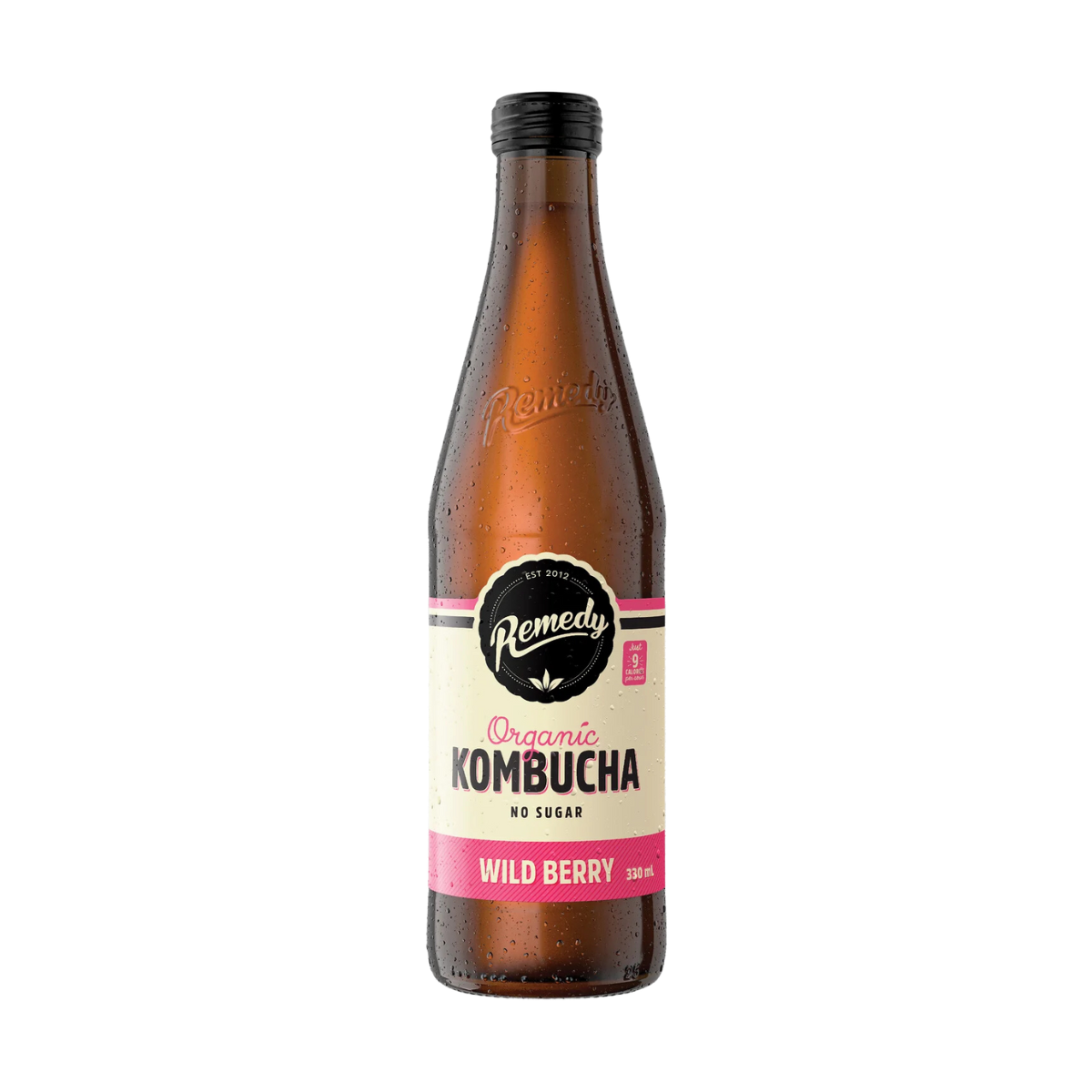 Remedy Kombucha Wild Berry Bottle 330ml