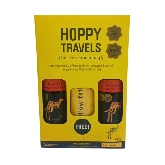 Yellow Tail Cabernet Sauvignon 750ml 2-pack with free Roo Pouch Bag