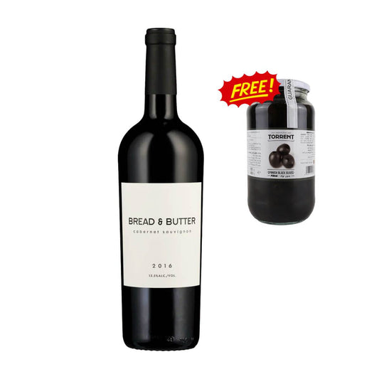 Buy Bread and Butter Cabernet Sauvignon 750ml get free Torrent Spanish Black Olives 450g