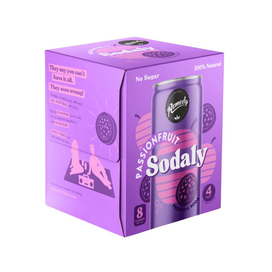 Remedy Sodaly Passion Fruit Sugar Free 250ml