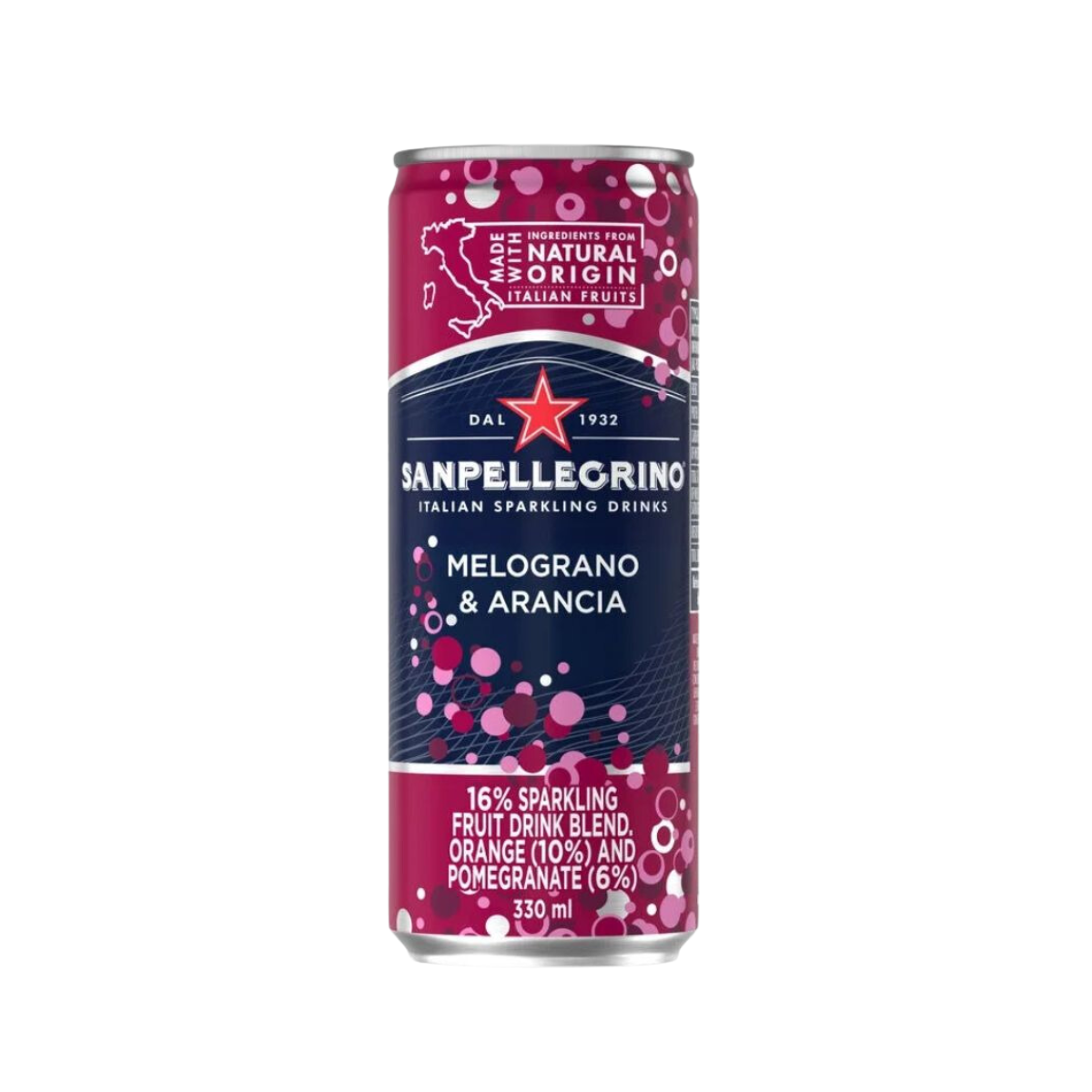 San Pellegrino Melograno & Arancia Sparkling Juice Drink in-can 330ml