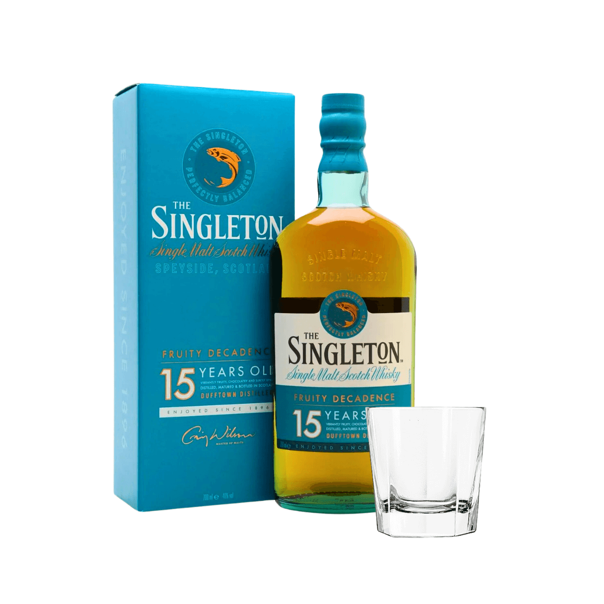 The Singleton of Dufftown 15 Years 700ml with free whisky glass