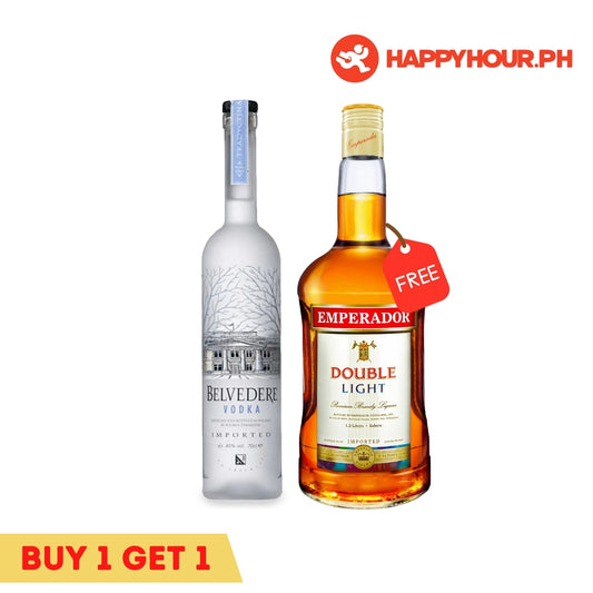 Belvedere Vodka 700ml & Emperador Double Light Brandy 1.5L Bundle