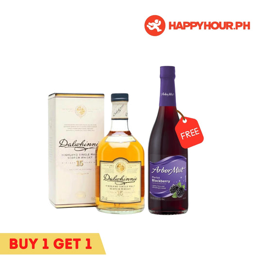 Dalwhinnie 15 years Highland Single Malt Scotch Whiskey 700ml & Arbor Mist Merlot Blackberry 750ml Bundle