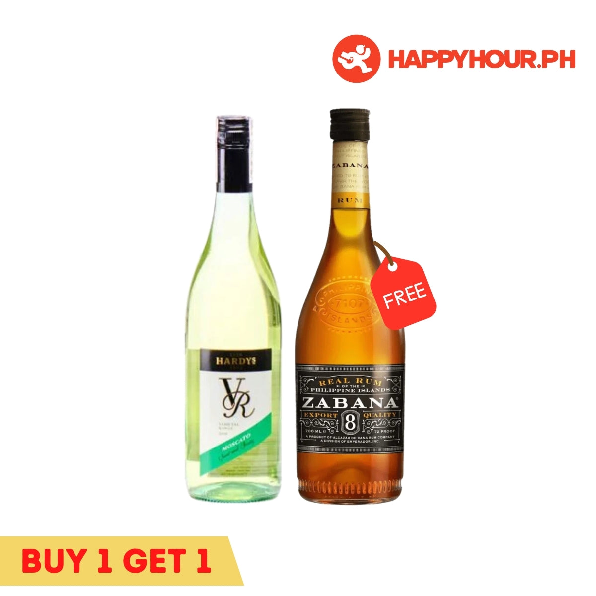 Hardys Varietal Range Moscato 750ml & Zabana 8 Real Rum 700ml Bundle