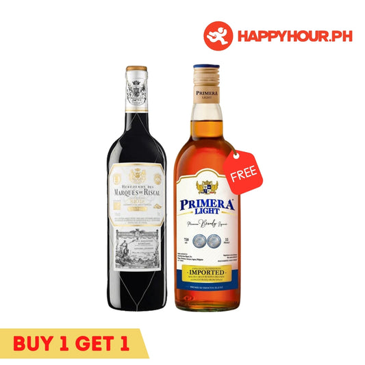 Marques de Riscal Reserva Rioja Red Wine 750ml & Primera Light Brandy 1L Bundle