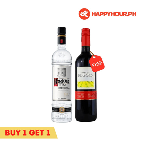 Ketel One Vodka 750ml & Adega De Pegoes Red Wine 750ml Bundle