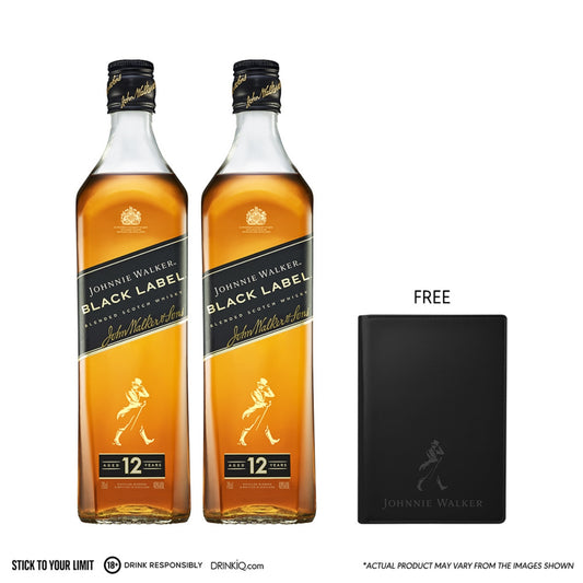 Buy 2 Johnnie Walker Black Label 1L Get free Passport Holder