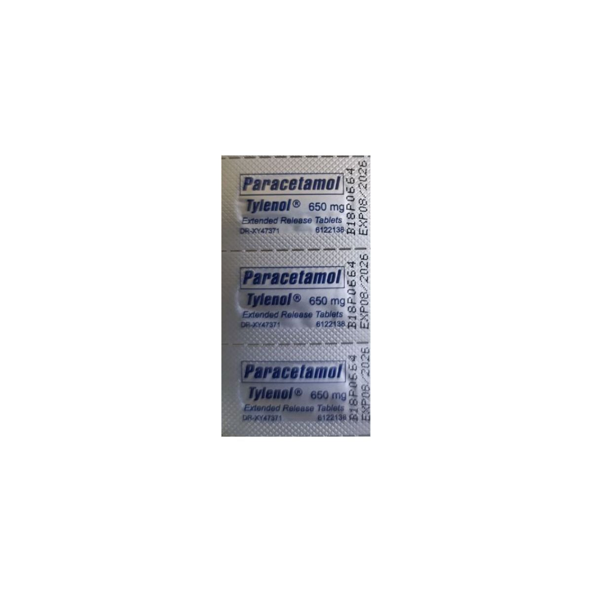 Paracetamol Tylenol 650mg
