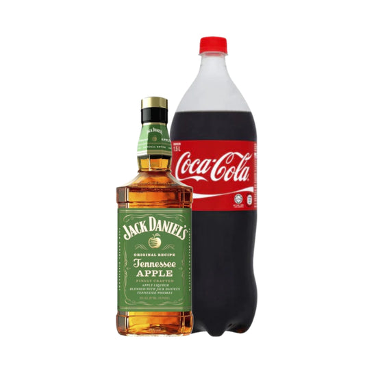 Jack Daniel's Tennessee Apple 700ml with Coke Regular 1.5L