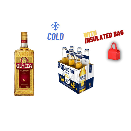 Olmeca Tequila Reposado 700ml with Corona Extra Beer 330ml (❄️COLD)