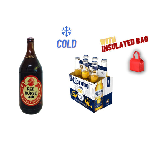 Red Horse Mucho 1L with Corona Extra Beer 330ml (❄️COLD)