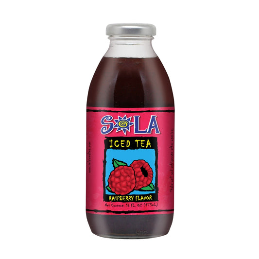 Sola Raspberry Ice Tea Bottle 473ml