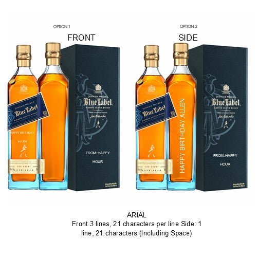 Johnnie Walker Blue Label 750ml Engraving