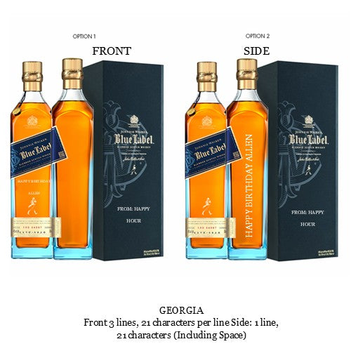 Johnnie Walker Blue Label 750ml Engraving