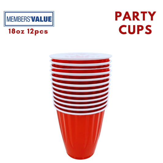Member's Value Party Cups 18oz 12s