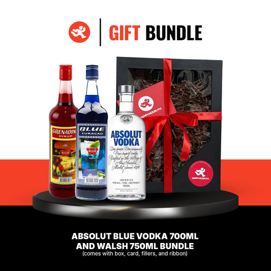 Gift Bundle # 16: Absolut Blue Vodka 700ml and Walsh 750ml Bundle