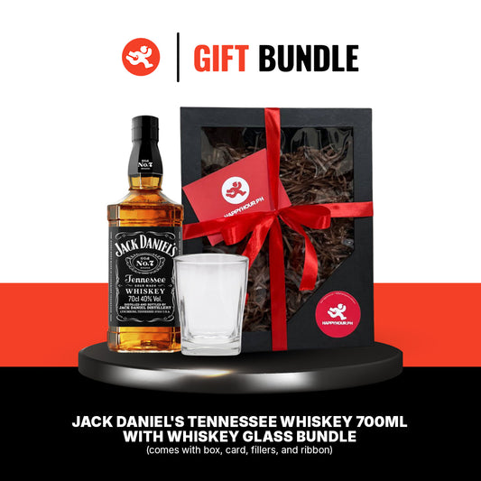 Gift Bundle # 6: Jack Daniel's Tennessee Whiskey 700ml with Whiskey Glass Bundle