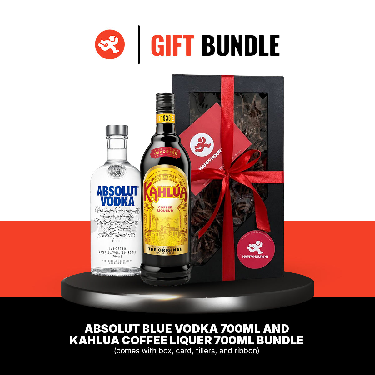 Gift Bundle # 15: Absolut Blue Vodka 700ml and Kahlua Coffee Liquer 700ml Bundle