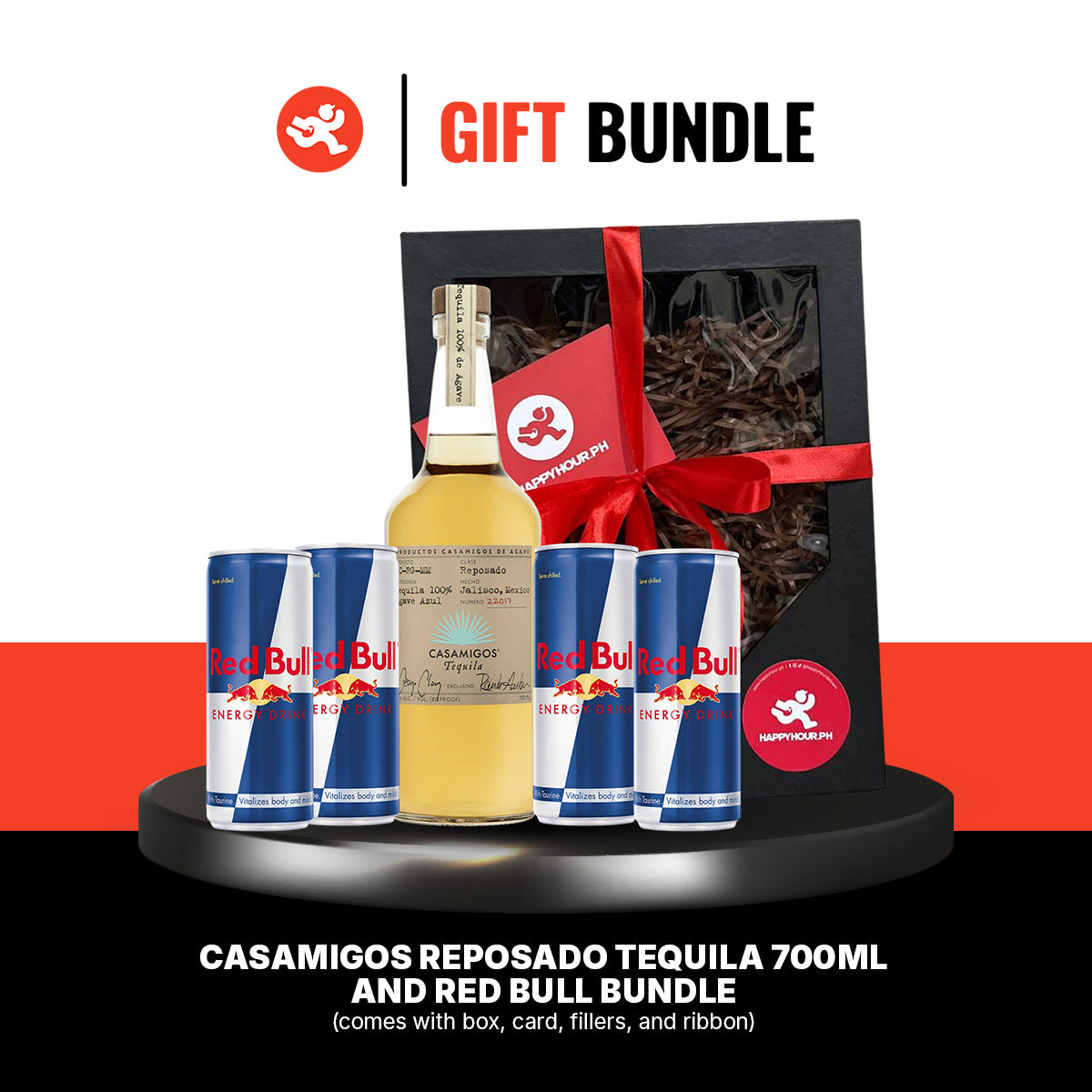Gift Bundle # 14: Casamigos Reposado Tequila 700ml and Red Bull Bundle