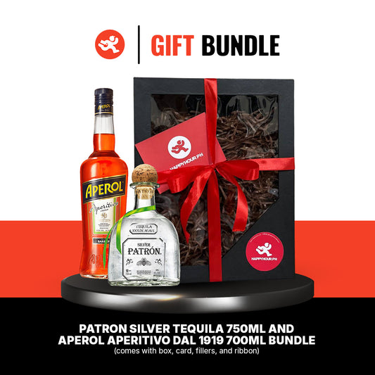 Gift Bundle # 13: Patron Silver Tequila 750ml and Aperol Aperitivo Dal 1919 700ml Bundle