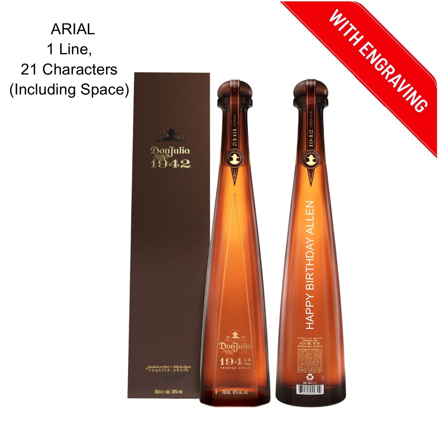 Don Julio 1942 700ml Engraving