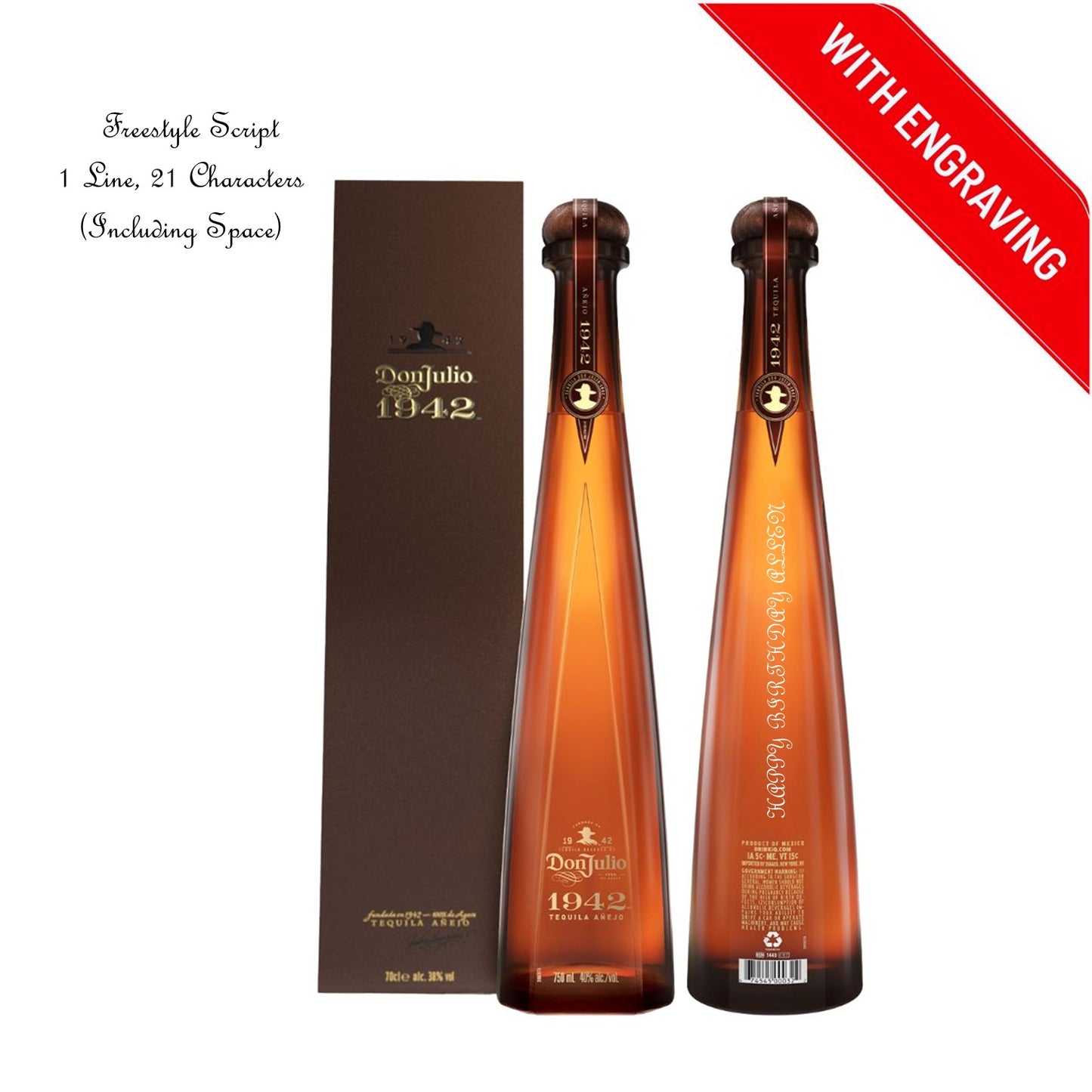 Don Julio 1942 700ml Engraving