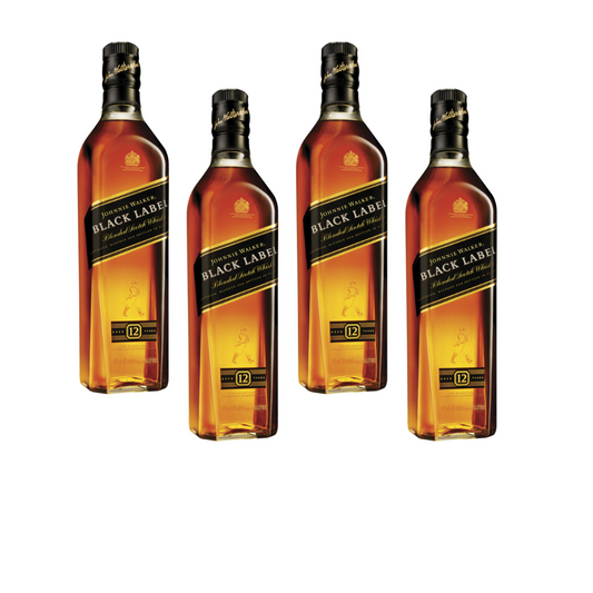 Johnnie Walker Black Label 1L Bundle of 4