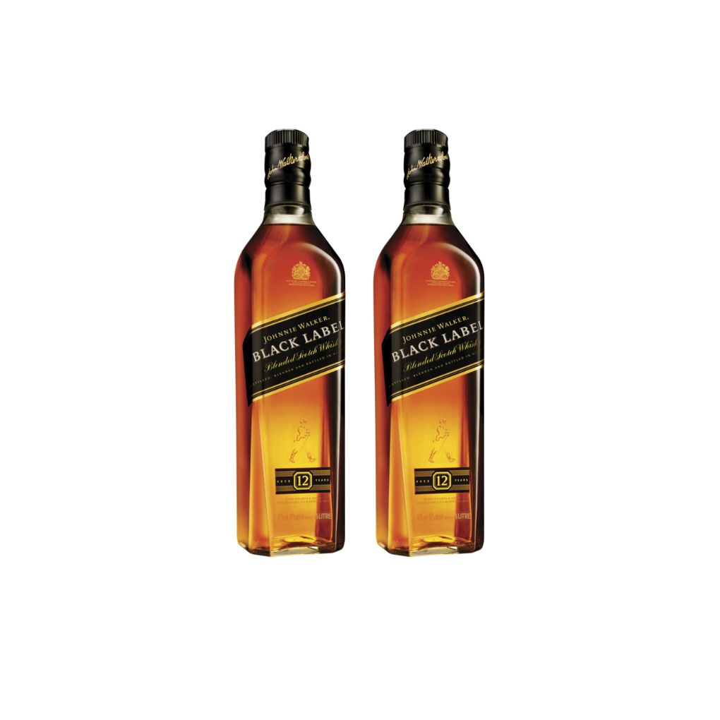 Johnnie Walker Black Label 1L Bundle of 2