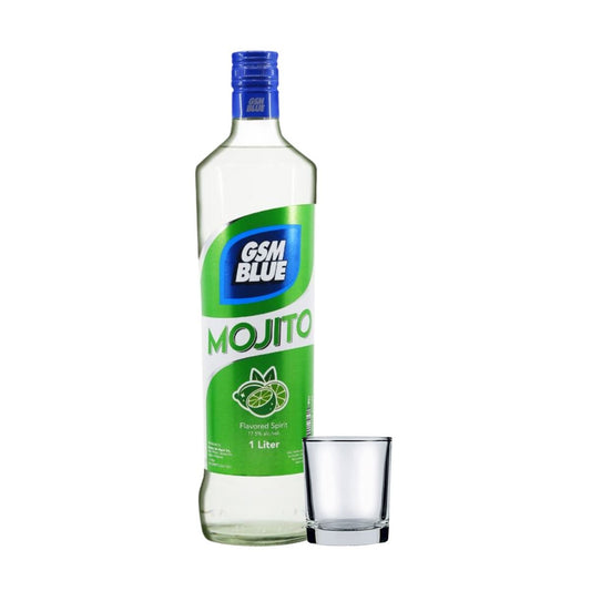 GSM Blue Mojito 1L + shot glass - Happy Hour