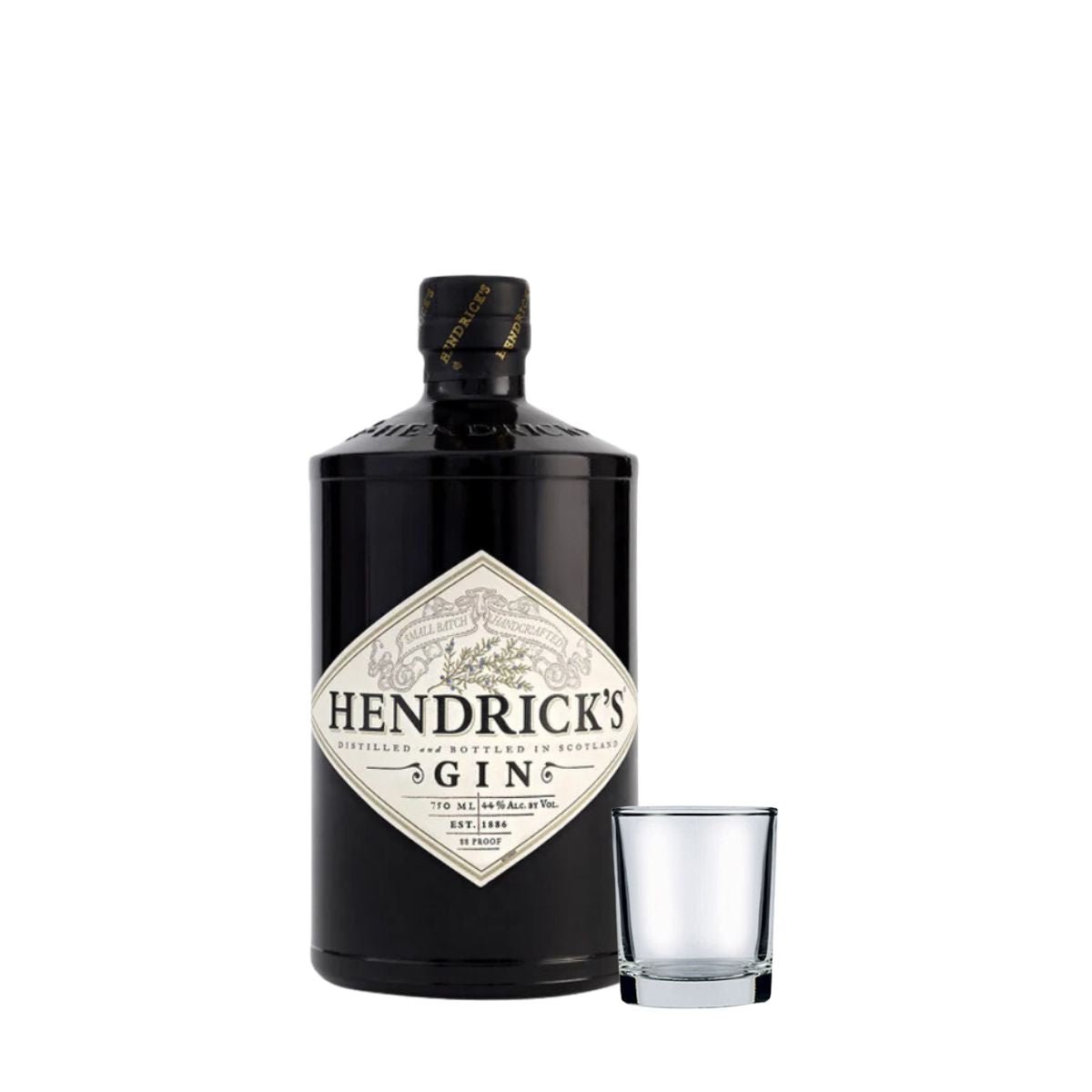 Hendrick's Gin 700ml + shot glass - Happy Hour