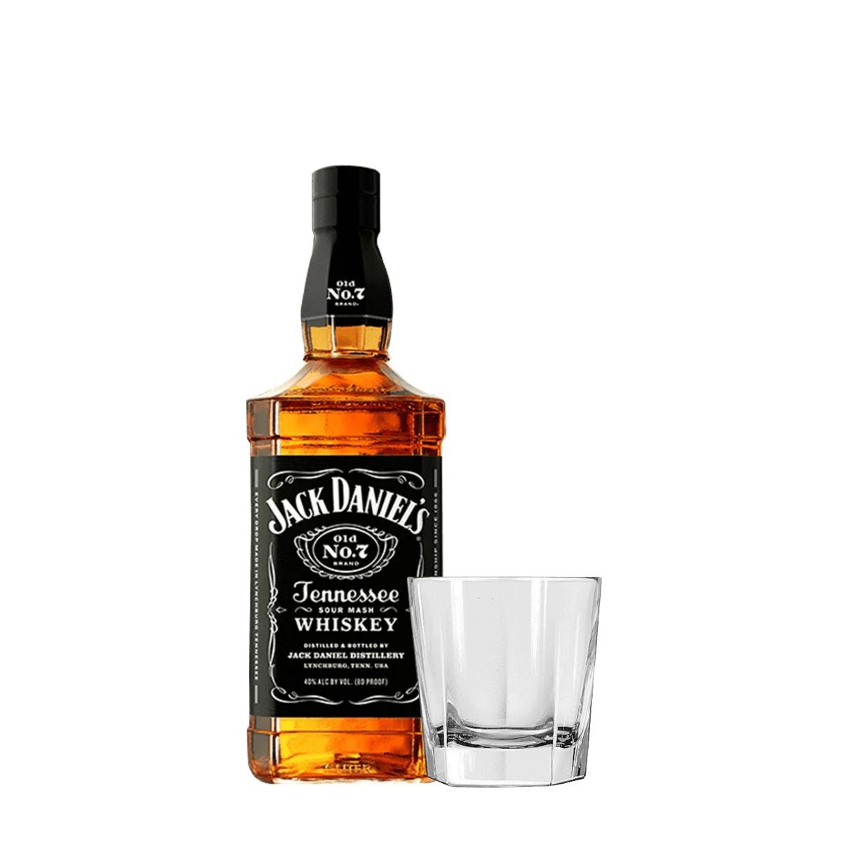 Jack Daniel's Tennessee Whiskey 700ml + whisky glass - Happy Hour