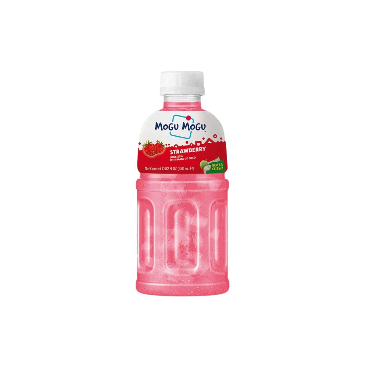 Mogu Mogu Strawberry Flavored Drink - Happy Hour