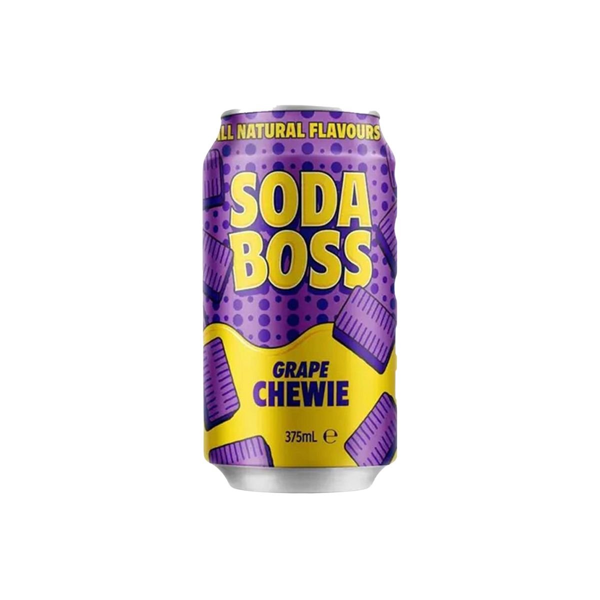 Soda Boss Strawberry Grape Chewei in-can 355ml - Happy Hour