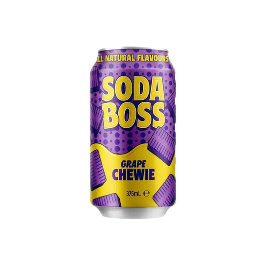 Soda Boss Strawberry Grape Chewei in-can 355ml - Happy Hour