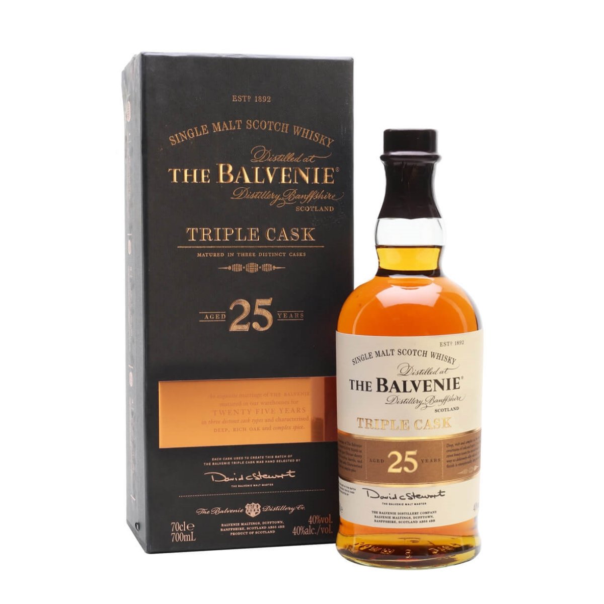 Balvenie 25 Year Old Triple Cask Single Malt Scotch Whisky 700ml - Happy Hour