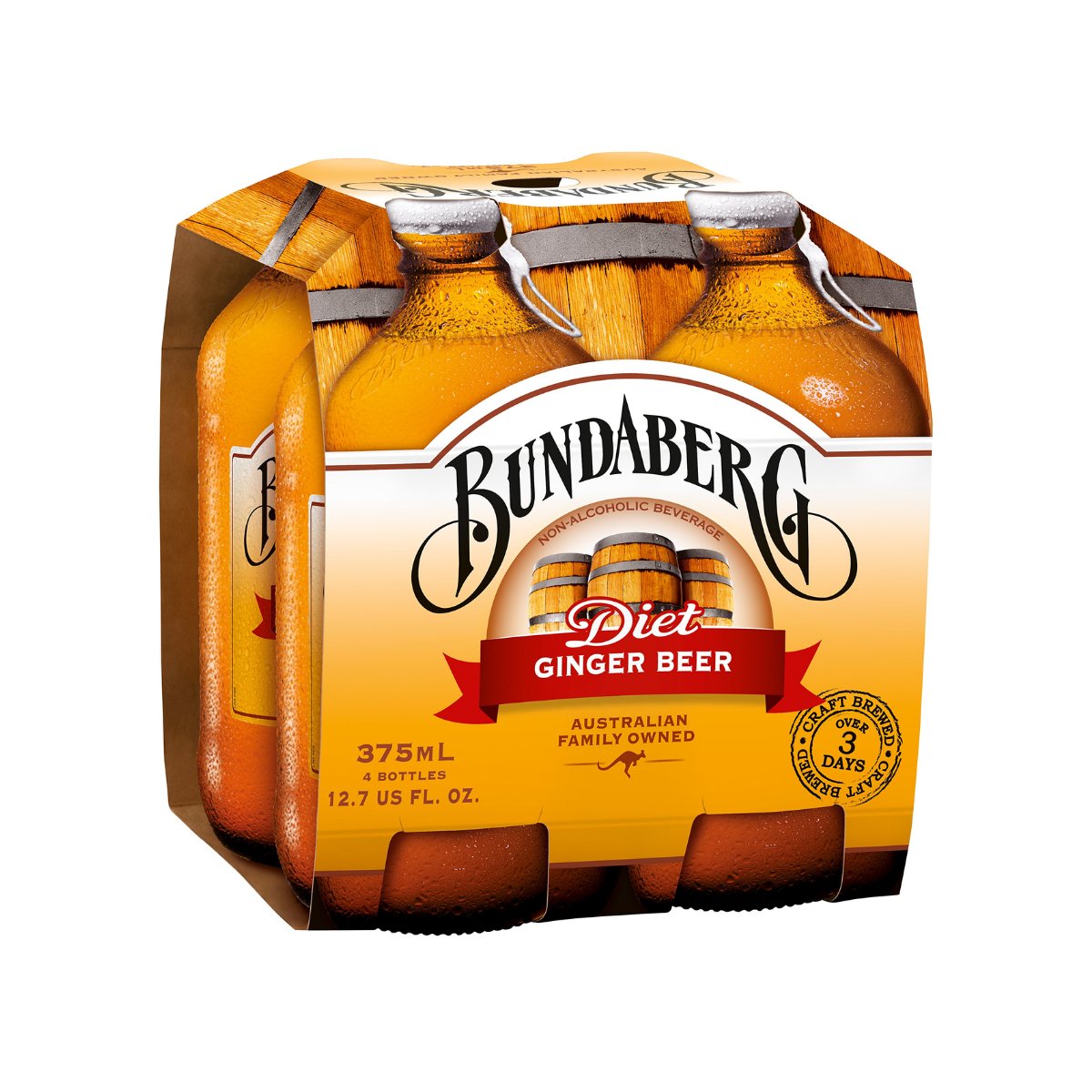 Bundaberg Diet Ginger Beer 375ml - Happy Hour