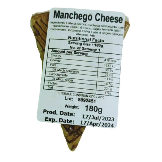 Campomancha Manchego Curado Graso 180g - Happy Hour
