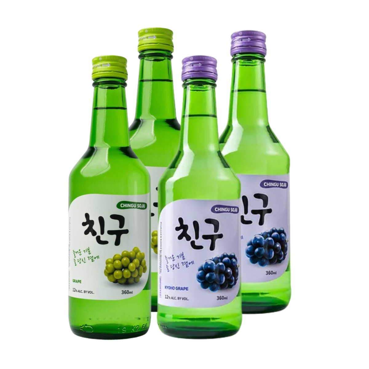 Chingu Soju Grape Pack 360ml 4-pack - Happy Hour