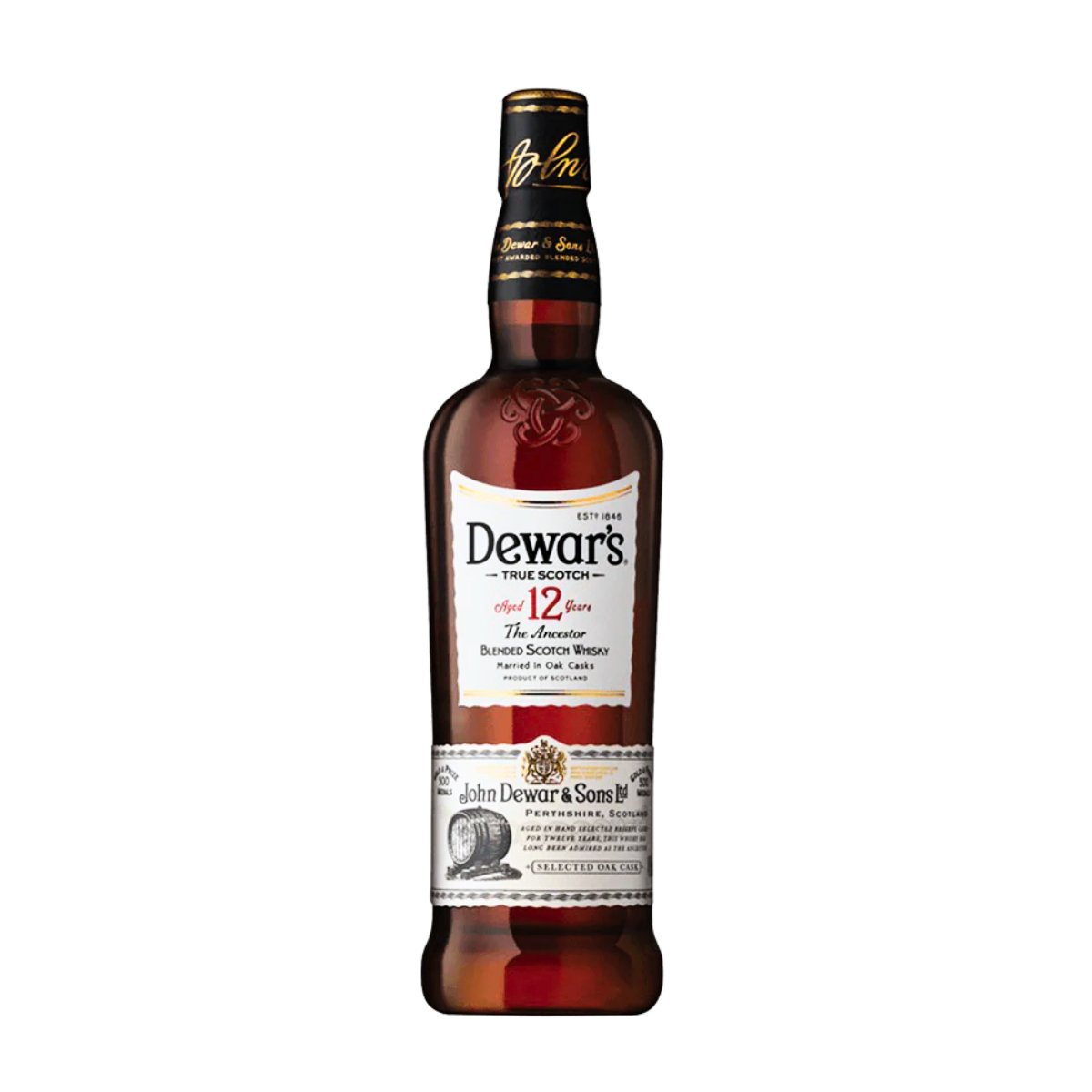 Dewars 12 Year Old Blended Scotch Whisky 75cl - Happy Hour