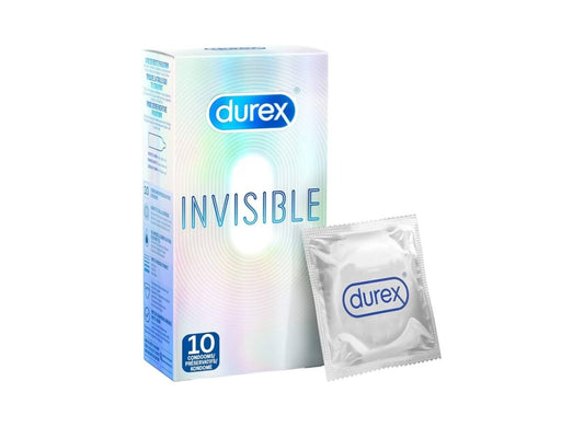 Durex Invisible Extra Thin 10-pack - Happy Hour