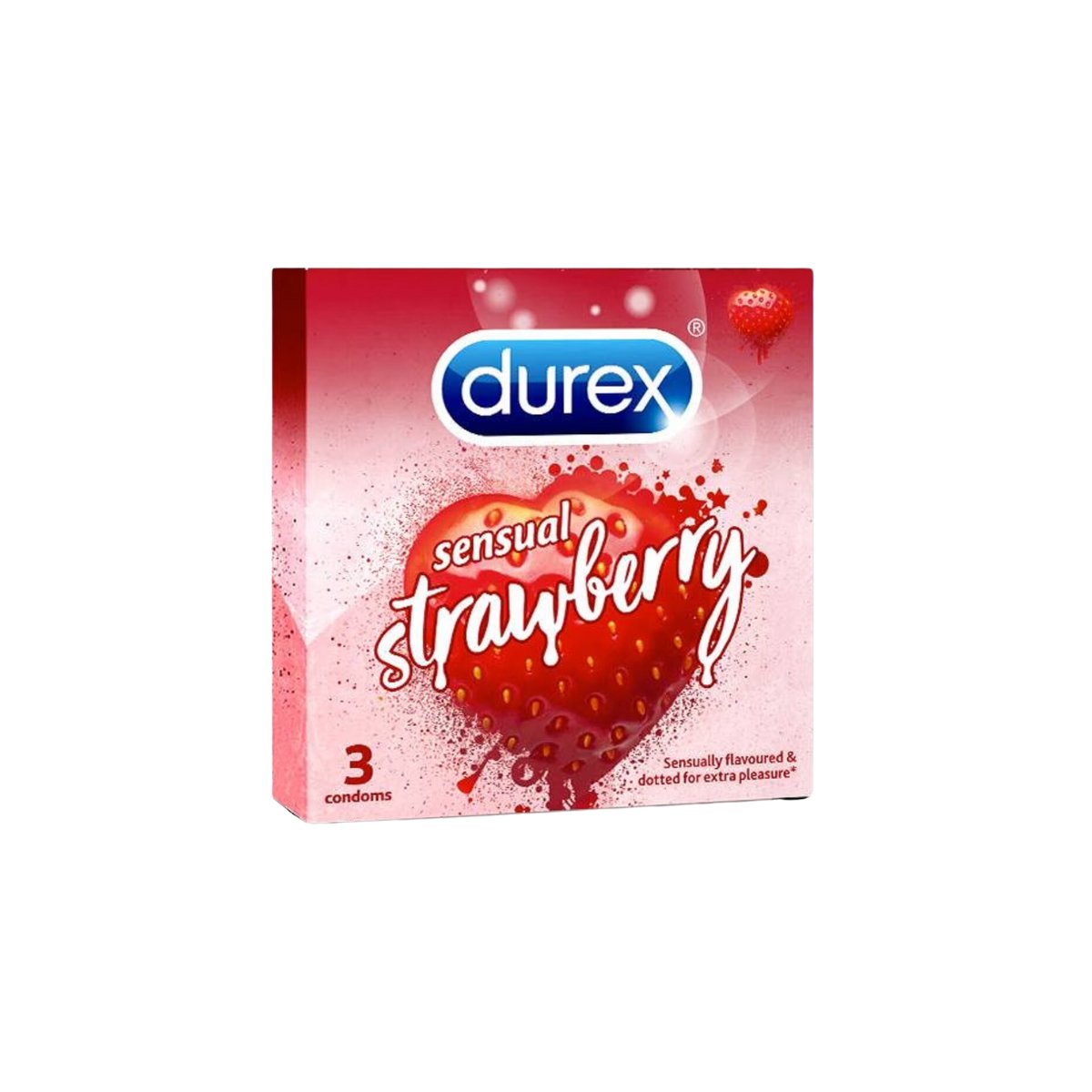 Durex Sensual Strawberry 3pack - Happy Hour