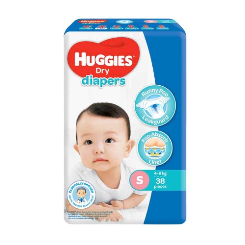 Huggies Dry Diapers Small 38 pcs