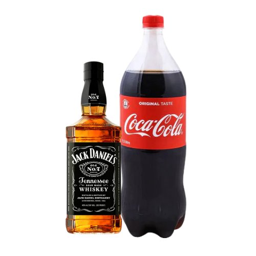 Jack Daniel's Tennessee Whiskey 700ml with Coke Regular 1.5L Bundle