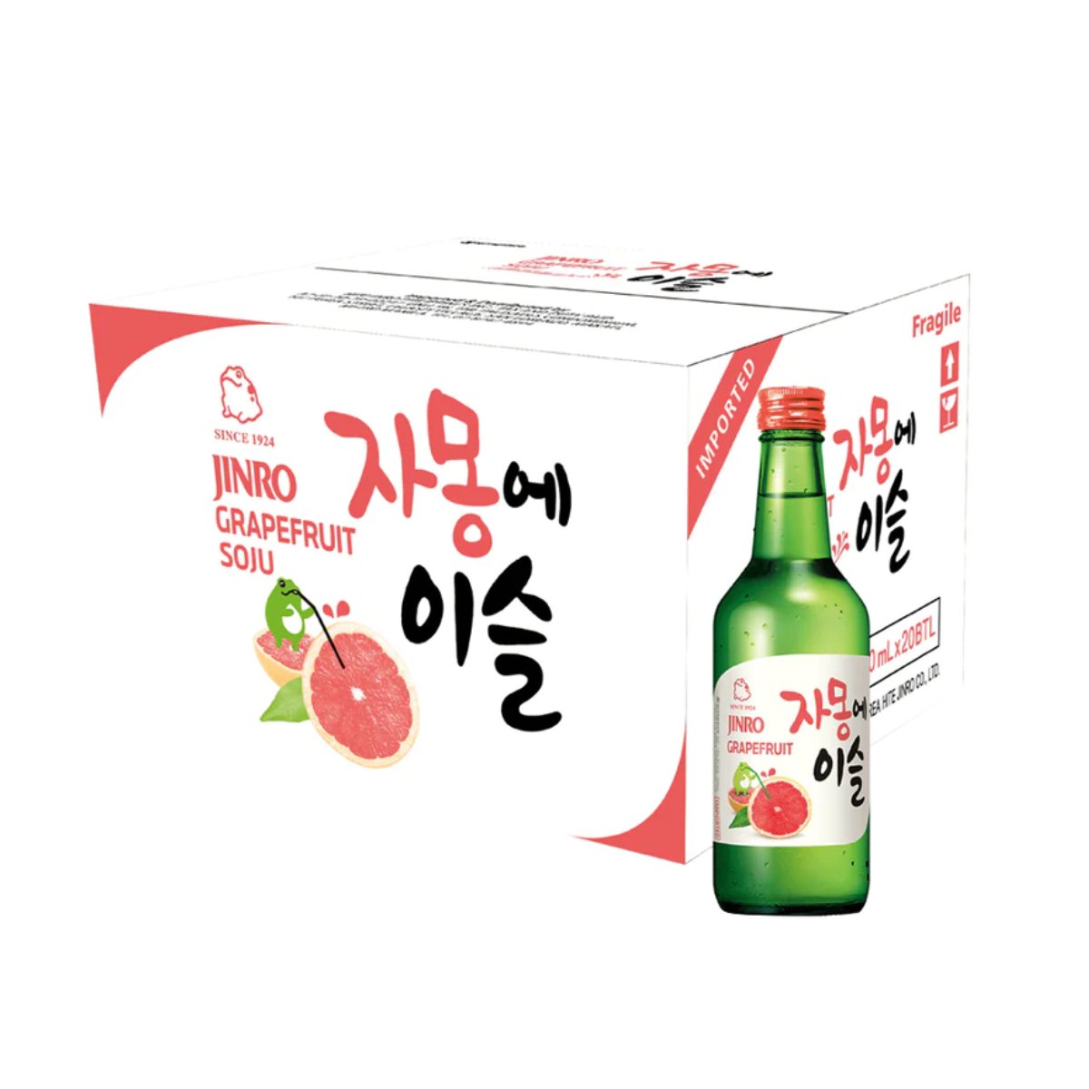 Jinro Grapefruit Soju 360ml| Happyhour.ph| Refreshing Citrus Twist ...