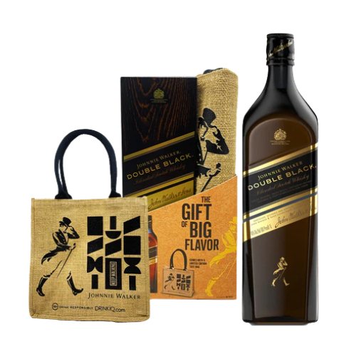 Johnnie Walker Double Black 1L The Gift of Bag Flavor
