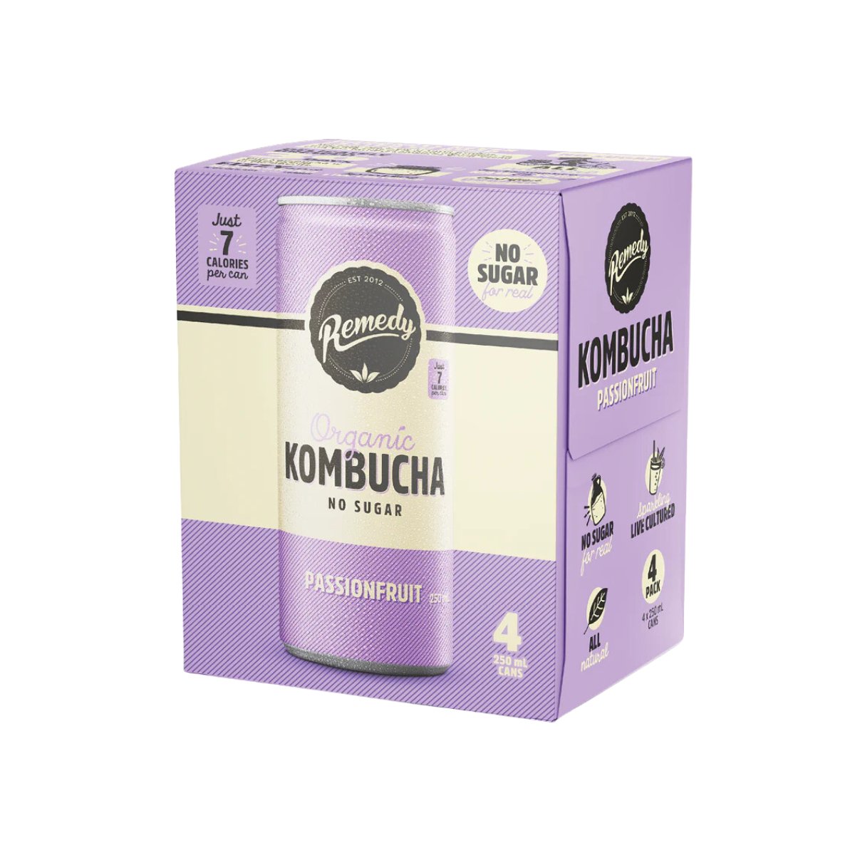 Remedy Kombucha Passionfruit 250ml