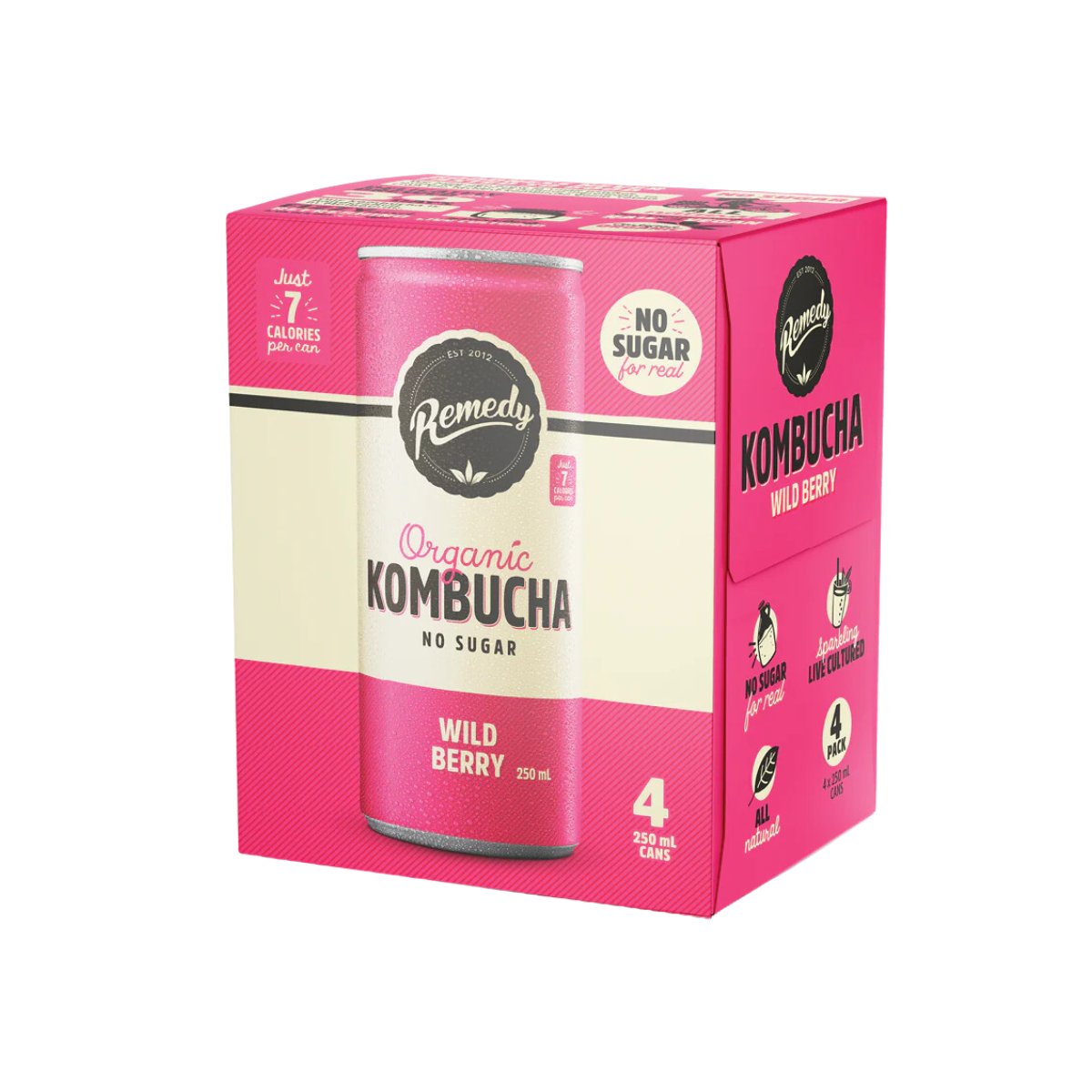 Remedy Kombucha Wild Berry 250ml