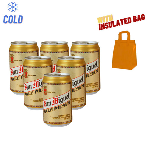 San Miguel Pale Pilsen in-can 330ml 6-pack (Cold | Chilled)